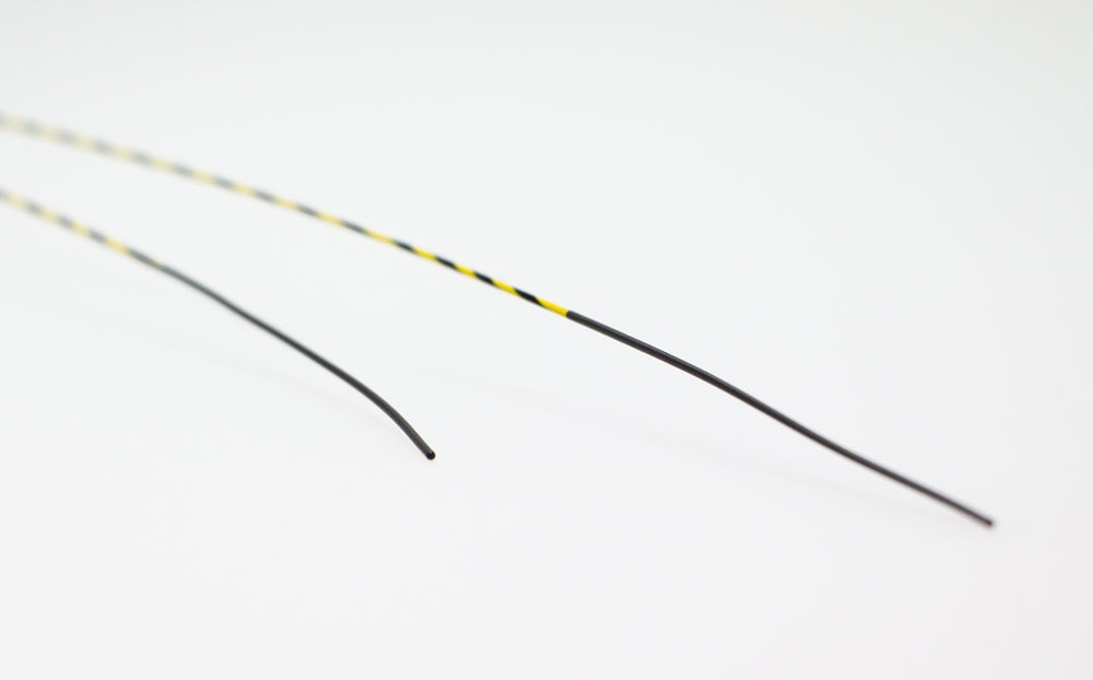 a close up of a wire