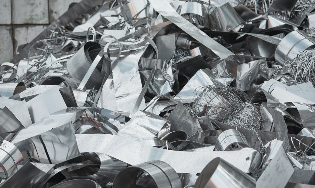 a pile of metal scraps