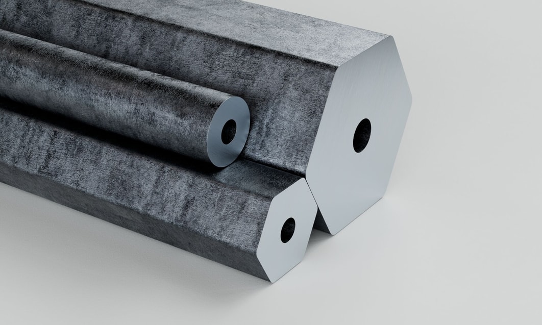 a group of hexagons with holes