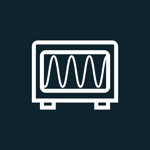 a white line on a black background