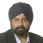 a person with a turban on his head