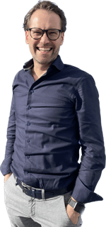 a person in a blue shirt