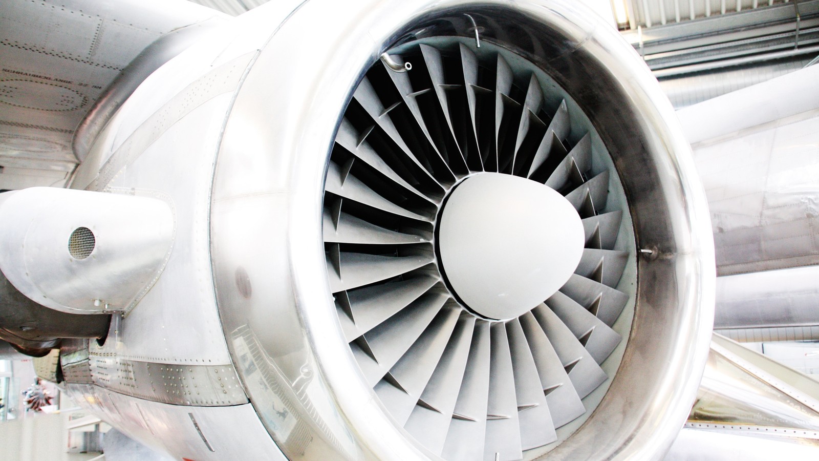 a close up of a jet engine