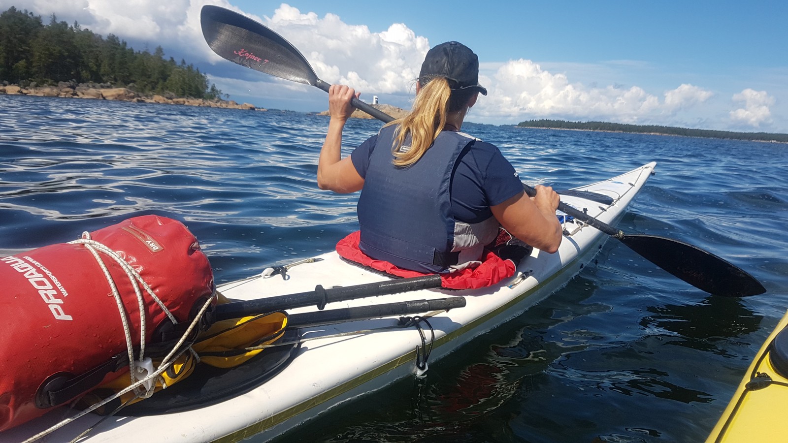 a person in a kayak