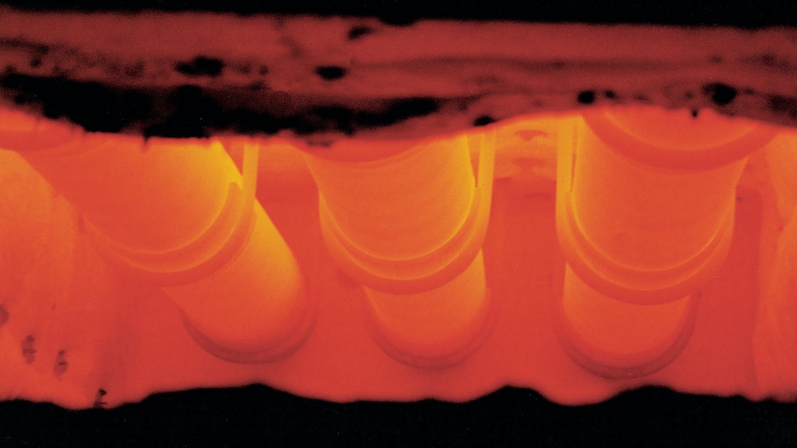 a red and orange light