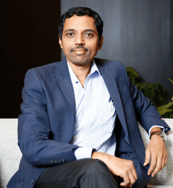 a person sitting on a couch