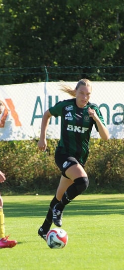 a person running on a field