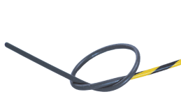 a black and yellow cable
