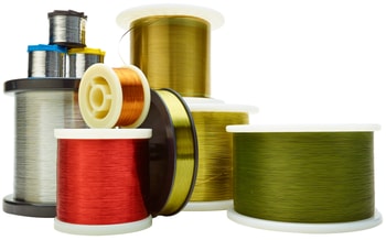 a group of spools of thread