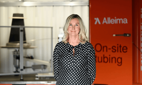 a person in a polka dot dress