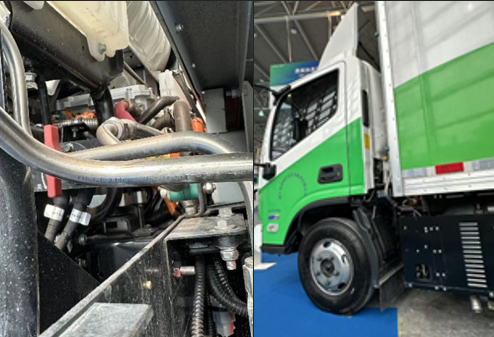 a close up of a truck