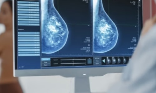 eine Person, die auf einen Computerbildschirm schaut