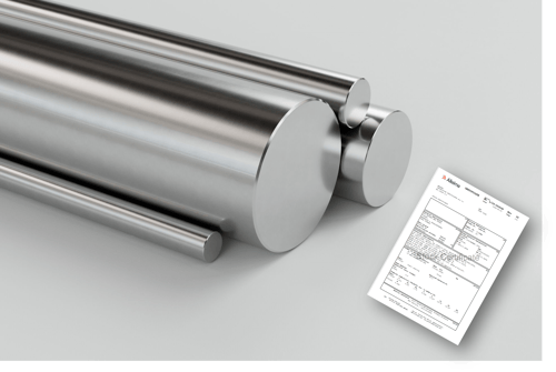 a close-up of several round metal rods