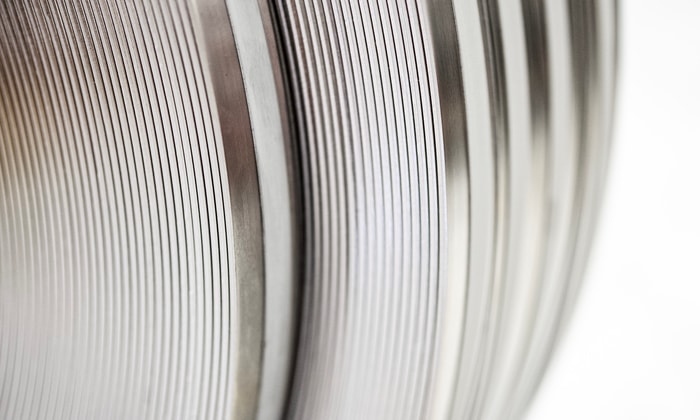 a close up of a circular object