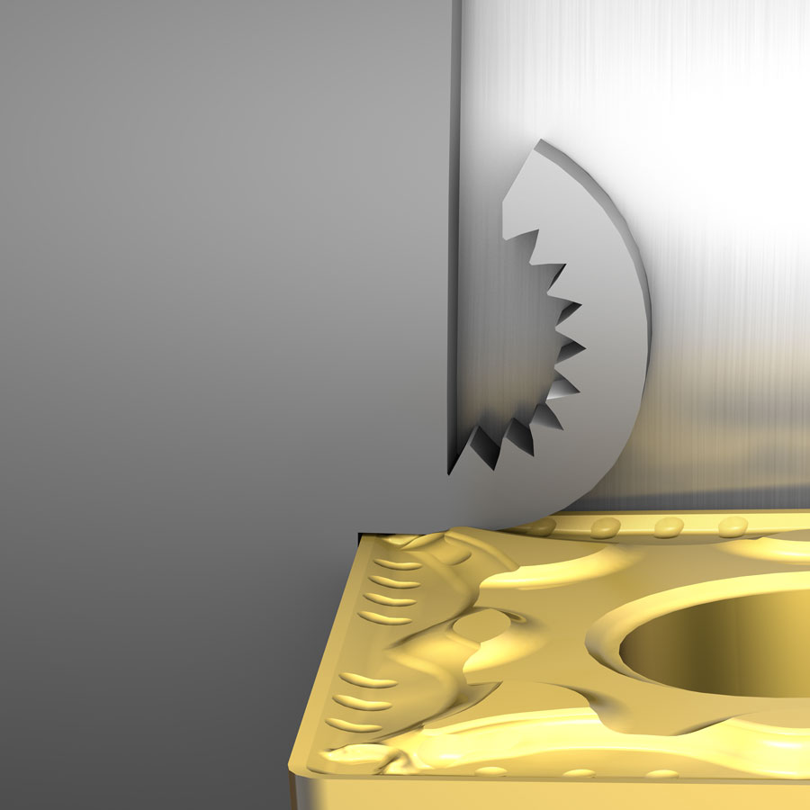 a gold square with a sharp edge